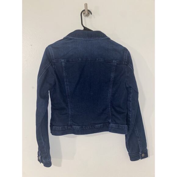 New York & Company Jacket Women Blue Denim Small Casual Workplace - Picture 6 of 7